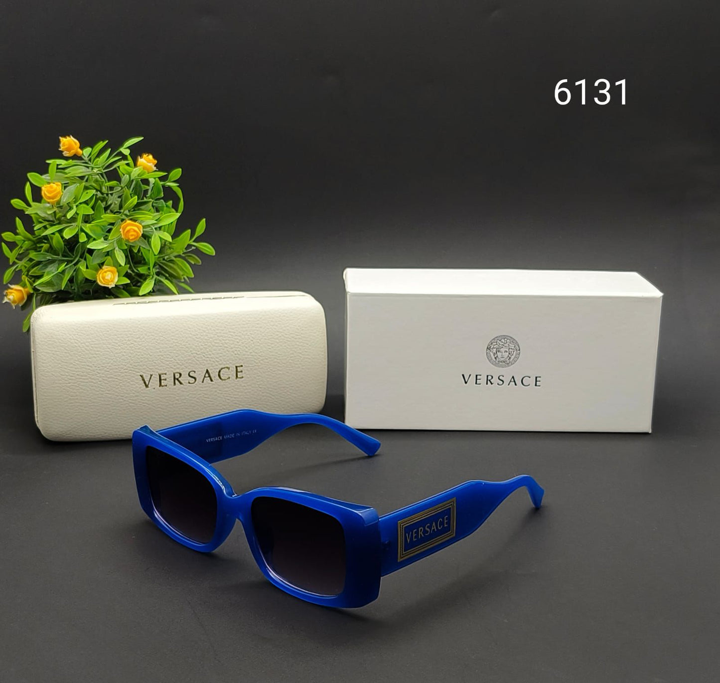 Versace Logo Shield Sunglasses