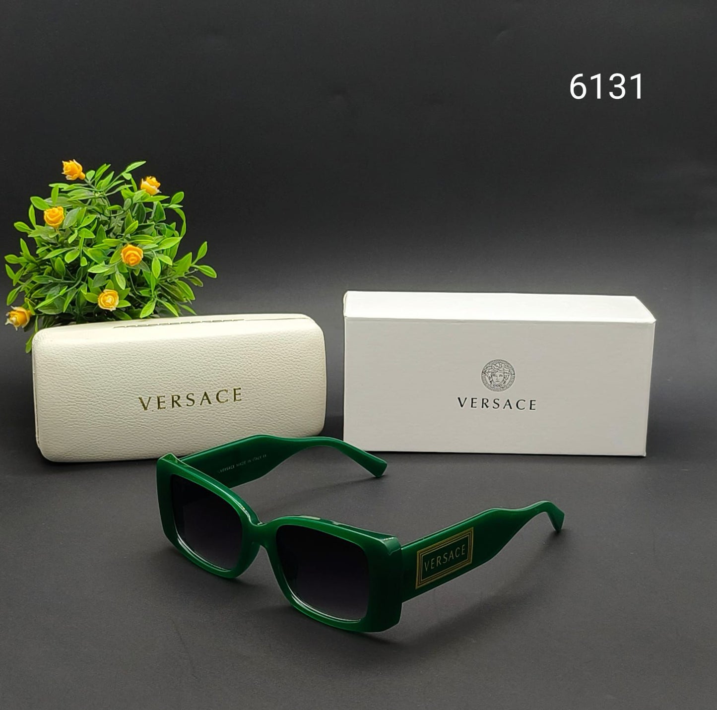 Versace Logo Shield Sunglasses