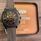 Fossil Machine Mid-Size Chronograph Brown Leather Watch