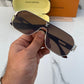 Branded LV 129 silver brown  Sunglasses (With Original Kit)